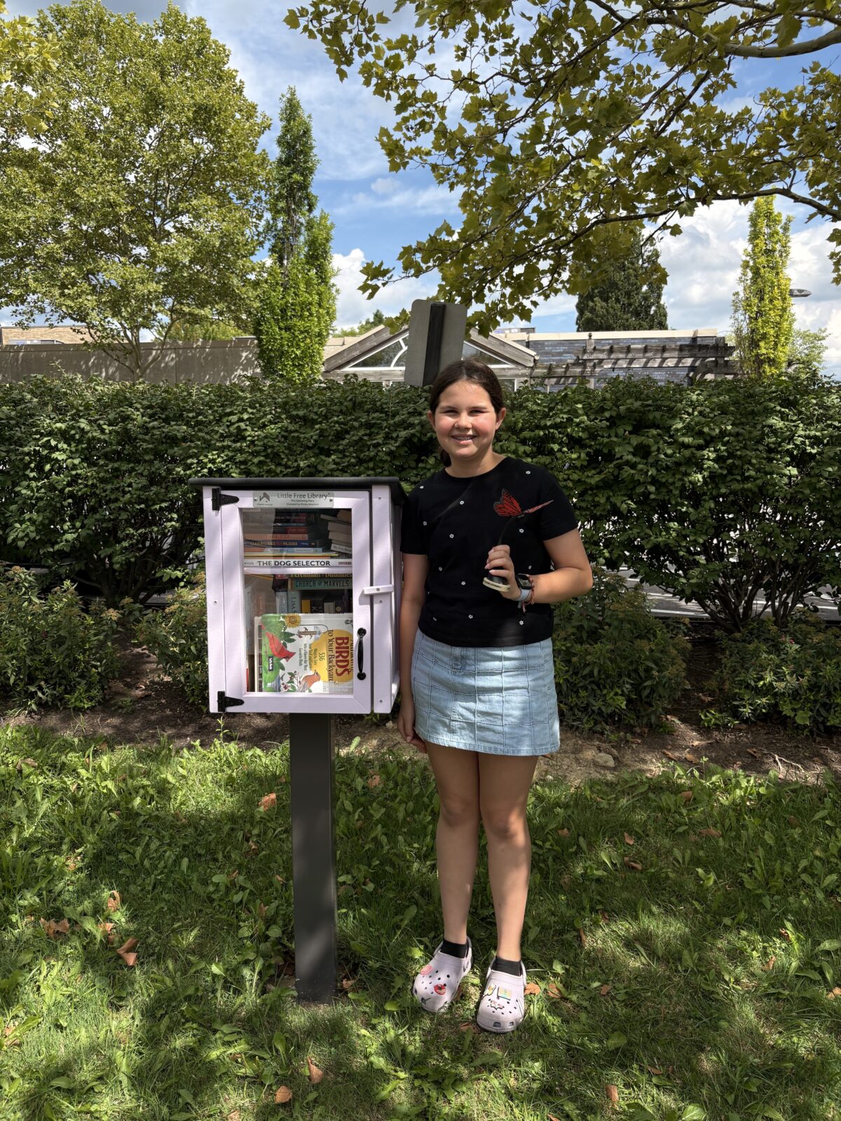 A Small Library with a Big Heart: Kinley Macknin Gives Back to The Gathering Place photo.
